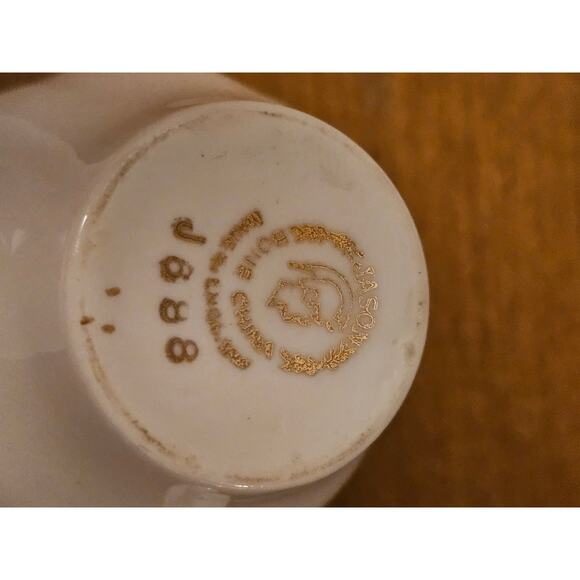 Vintage Jason Tea Cup & Saucer Floral Bone China Made In England J.688 (gg283) - Picture 8 of 10